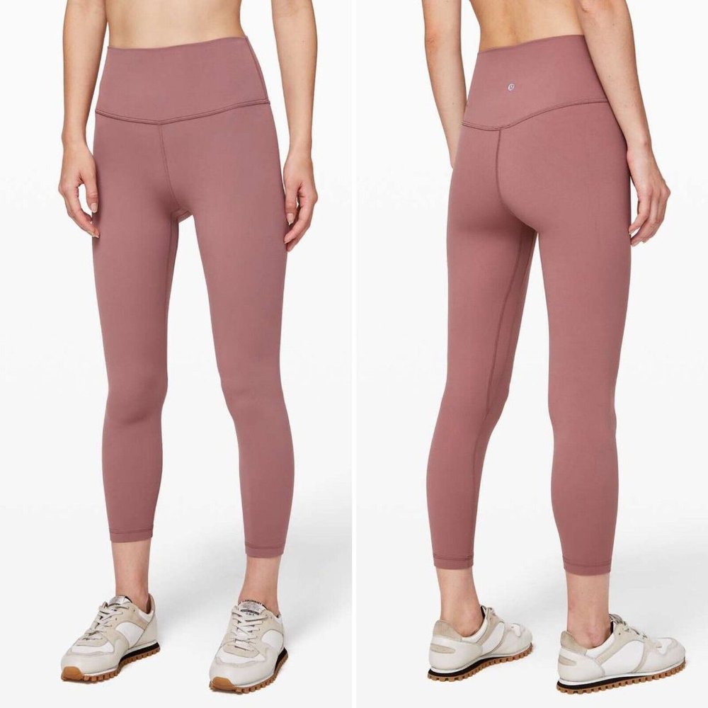 Lululemon Align II Buttery Soft 25" Red Dust Activewear Leggings | Size 8